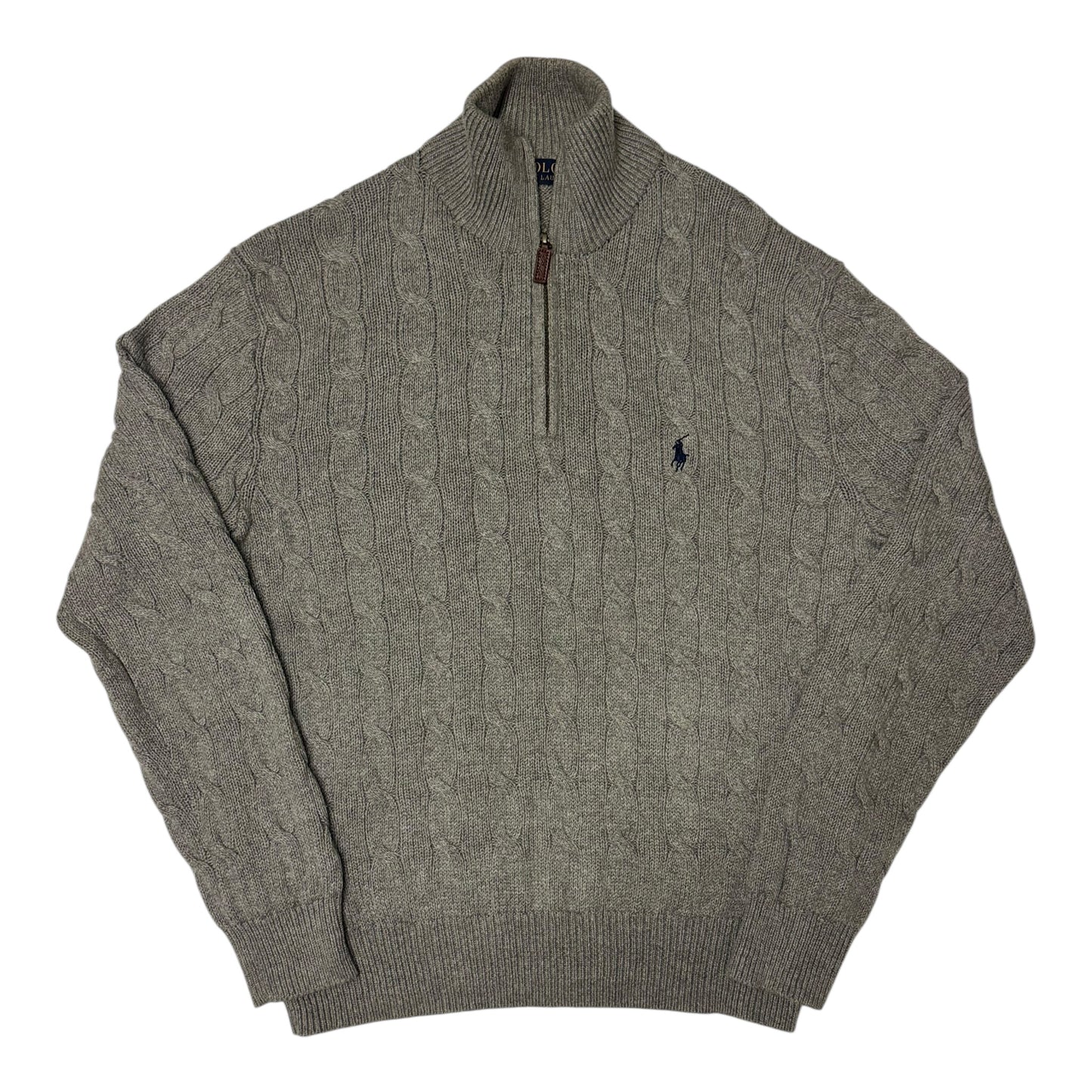 Ralph Lauren Cable Knit 1/4 Zipper (S)