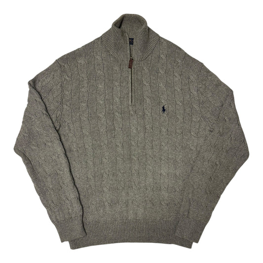 Ralph Lauren Cable Knit 1/4 Zipper (S)